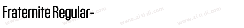 Fraternite Regular字体转换